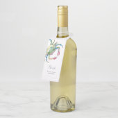 おめでとうオンザニューホームブルーカニワインラベル ボトルネックタグ (アングル)