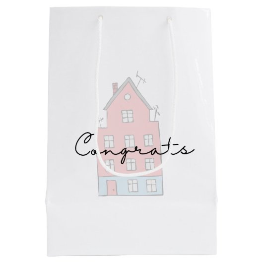 おめでとうオンザニューホーム抱き枕 ミディアムペーパーバッグ (裏面)