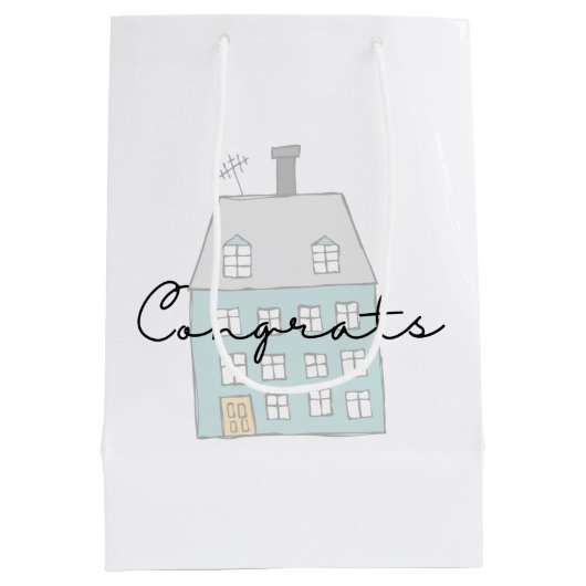 おめでとうオンザニューホーム抱き枕 ミディアムペーパーバッグ (裏面)