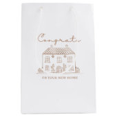 おめでとうオンザニューホーム抱き枕 ミディアムペーパーバッグ (正面)