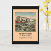 おめでとうオンニューコンド – おもしろい カード (黄色い花)