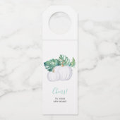 おめでとうオンユアニューホームフロリダ感謝祭 ボトルネックタグ (正面)