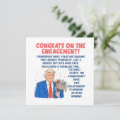 おめでとうオン婚約 カード (スタンド正面)