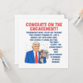 おめでとうオン婚約 カード (正面/裏面インサイチュ)