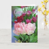 おめでとうカスタマイズ! カード (黄色い花)