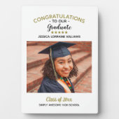 おめでとうカスタム写真大学院卒業 フォトプラーク (正面)