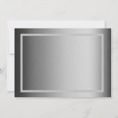 おめでとうカスタム卒業フォトグレー卒業 案内状 (裏面)