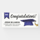 おめでとうカスタム卒業式20XXクラス 横断幕 (横)