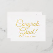 おめでとうカスタム卒業式 箔シーズンポストカード (正面/裏面)