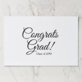 おめでとうカスタム学年パーティーランチョンマット ペーパーパッド (正面)