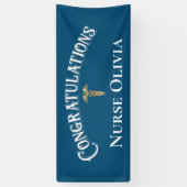 おめでとうカドゥセウス医療ナース 横断幕 (縦)