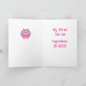 おめでとうカワイフクロウ カード (内部)