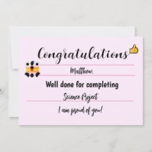 おめでとうカードかわいい顔 – ピンク