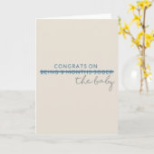 おめでとうカードのベビー – ユーおもしろいモア カード (黄色い花)