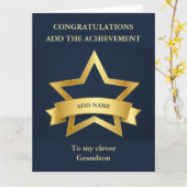 おめでとうカード孫祖母ビッグ カード (黄色い花)