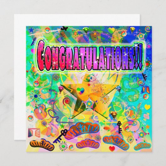 おめでとうカード～エポックアワー (正面/裏面)