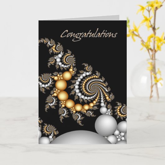 おめでとうカード カード (黄色い花)