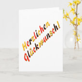 おめでとうカード カード (黄色い花)