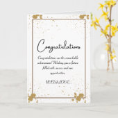 おめでとうカード カード (黄色い花)