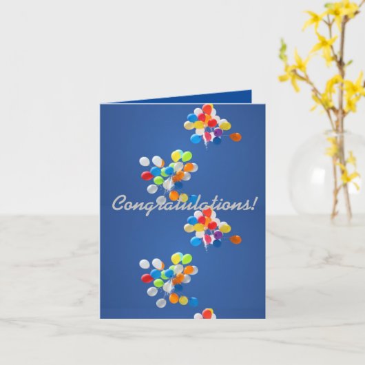 おめでとうカード カード (黄色い花)