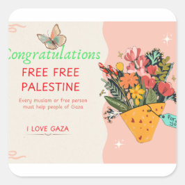 おめでとうカード スクエアシール