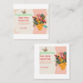 おめでとうカード スクエア名刺 (正面/裏面)