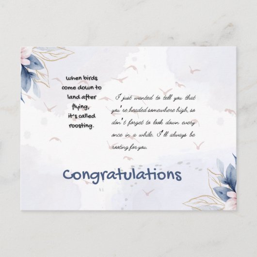 おめでとうカード ポストカード (正面)