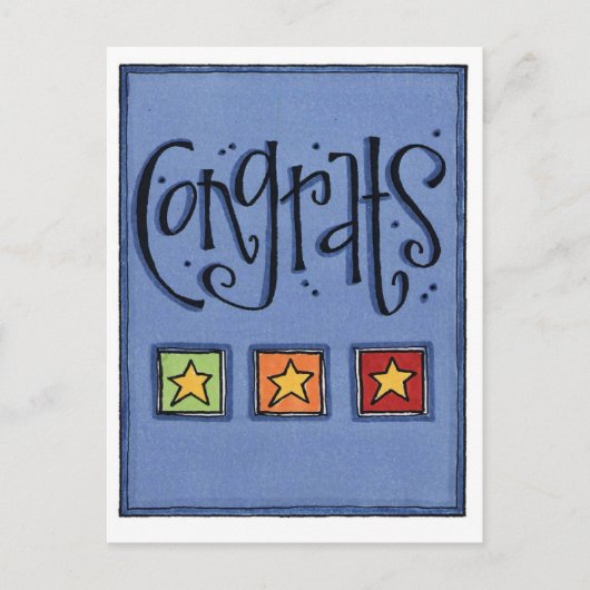 おめでとうカード ポストカード (正面)