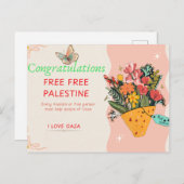 おめでとうカード ポストカード (正面/裏面)