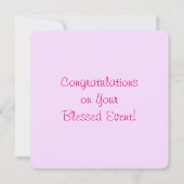 おめでとうカード 招待状 (裏面)