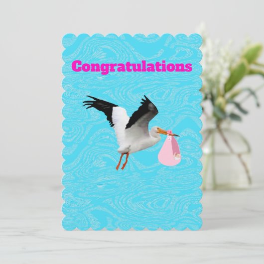 おめでとうカード 招待状 (スタンド正面)