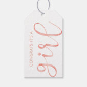 おめでとうガールギフトラベル ギフトタグ (正面)