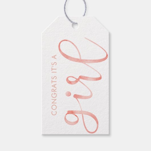 おめでとうガールギフトラベル ギフトタグ (正面)