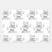 おめでとうキティ猫パパ包装紙シート ラッピングペーパーシート (正面3)