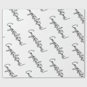 おめでとうギフトラップ | 豪華な結婚式 ラッピングペーパー (フラット)