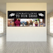 おめでとうクラシック卒業6枚の写真パーティー 横断幕