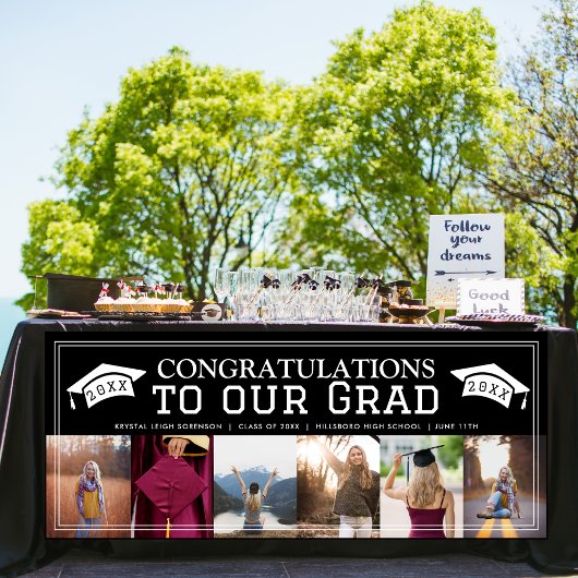 おめでとうクラシック卒業6枚の写真パーティー 横断幕