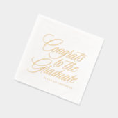 おめでとうクラシック卒業 箔ナプキン (左)