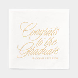 おめでとうクラシック卒業 箔ナプキン