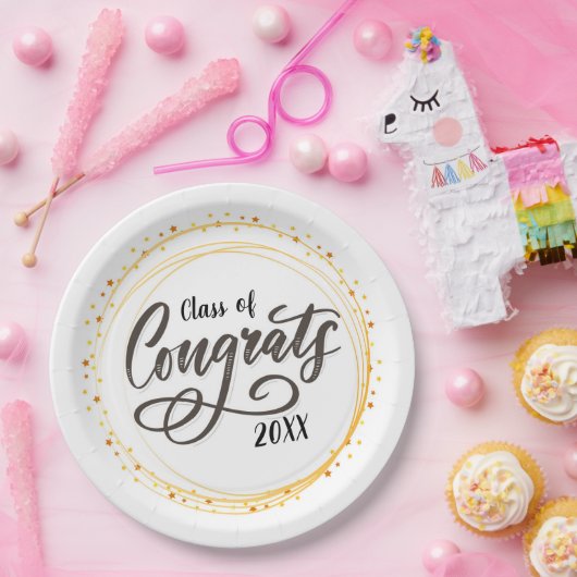 おめでとうクラスの紙プレート ペーパープレート (パーティー)