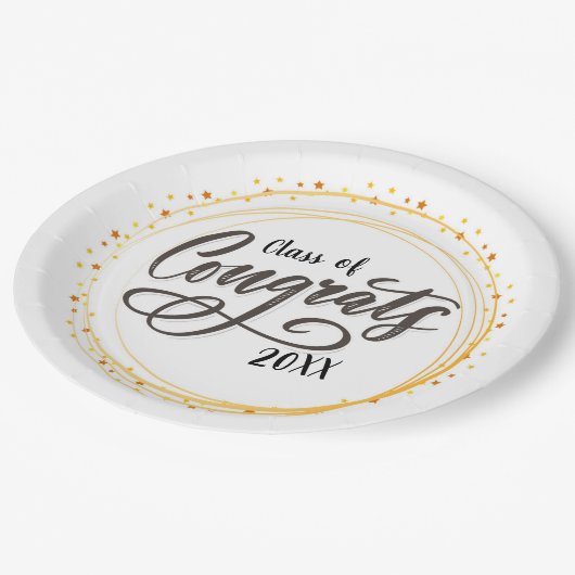 おめでとうクラスの紙プレート ペーパープレート (アングル)