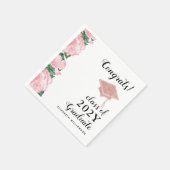 おめでとうクラス2025卒業フローラ卒業 スタンダードカクテルナプキン (角)