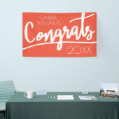 おめでとうクラス |名前と年の追加 横断幕 (トレードショー)