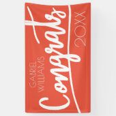 おめでとうクラス |名前と年の追加 横断幕 (縦)