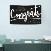 おめでとうクラス |名前と年の追加 横断幕 (トレードショー)