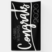 おめでとうクラス |名前と年の追加 横断幕 (縦)