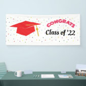 おめでとうクラス(RED)バナー 横断幕 (トレードショー)