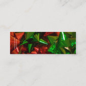 おめでとうクリスマスのお祝いのしおり スキニー名刺 (裏面)