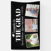 おめでとうグカスタムラード写真名卒業サイン 横断幕 (縦)