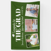 おめでとうグカスタムラード写真名卒業サイン 横断幕 (縦)